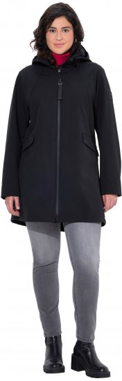 Ulla Popken HYPRAR Water Repellent Softshell Jacket Black - Vestes - 
