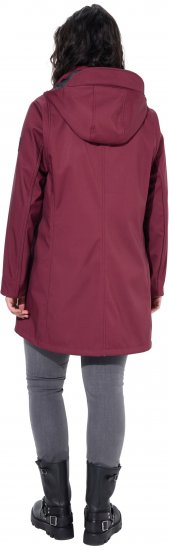 Ulla Popken HYPRAR Water Repellent Softshell Jacket Cherry - Vestes - 