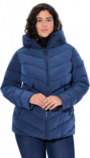 Ulla Popken HYPRAR Quilted Puffer Jacket Navy - Vestes - 