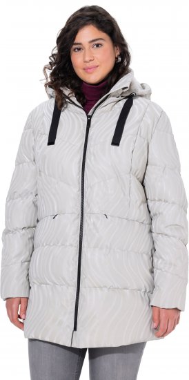 Ulla Popken HYPRAR Wave Quilted Water-Repellent Jacket Off-White - Vestes - 