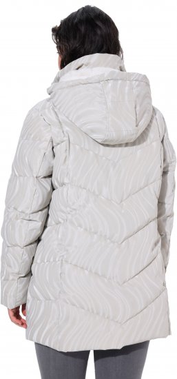 Ulla Popken HYPRAR Wave Quilted Water-Repellent Jacket Off-White - Vestes - 