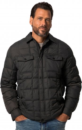 JP1880 Quilted Shirt Collar Jacket TALL Anthracite - TALL vestes - 