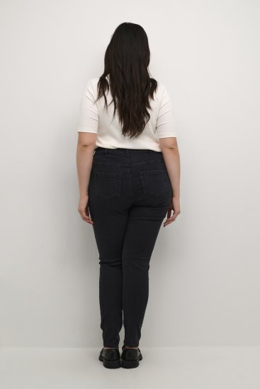Kaffe Curve Laurina Jean Denim noir délavé - Jeans & Pantalons Femme Grandes Tailles – Plus Size - 