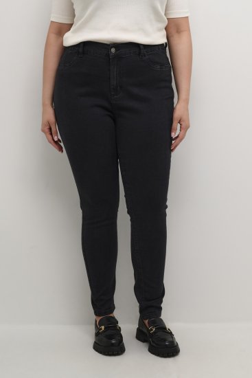Kaffe Curve Laurina Jean Denim noir délavé - Jeans & Pantalons Femme Grandes Tailles – Plus Size - 