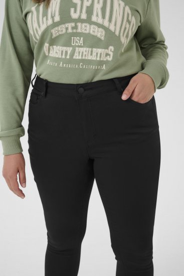 Kaffe Curve Dina Jean slim longueur cropped Noir - Jeans & Pantalons Femme Grandes Tailles – Plus Size - 