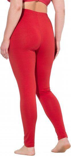 Ulla Popken Basic Stretch Knit Ankle Length Leggings Salsa Red - Jeans & Pantalons Femme Grandes Tailles – Plus Size - 