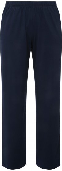 Ulla Popken Bootcut Elastic Waist Cotton French Terry Sport Pants Night Blue - Jeans & Pantalons Femme Grandes Tailles – Plus Size - 