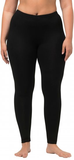 Ulla Popken Viscose Spandex Leggings Black - Jeans & Pantalons Femme Grandes Tailles – Plus Size - 