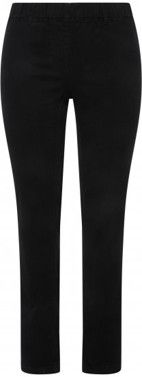 Ulla Popken Denim Look All Elastic Pocket Sienna Jeggings Black - Jeans & Pantalons Femme Grandes Tailles – Plus Size - 