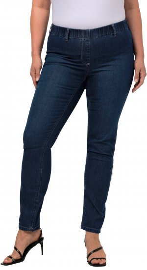 Ulla Popken Denim Look All Elastic Pocket Sienna Jeggings Blue Denim - Jeans & Pantalons Femme Grandes Tailles – Plus Size - 