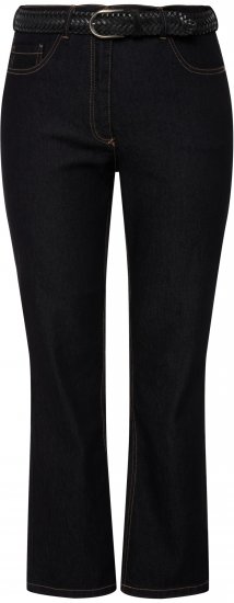 Ulla Popken Regular Fit Mandy Stretch Jeans Dark Blue Denim - Jeans & Pantalons Femme Grandes Tailles – Plus Size - 