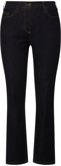 Ulla Popken Sammy Fit Slim Leg Stretch Jeans Dark Blue Denim - Jeans & Pantalons Femme Grandes Tailles – Plus Size - 