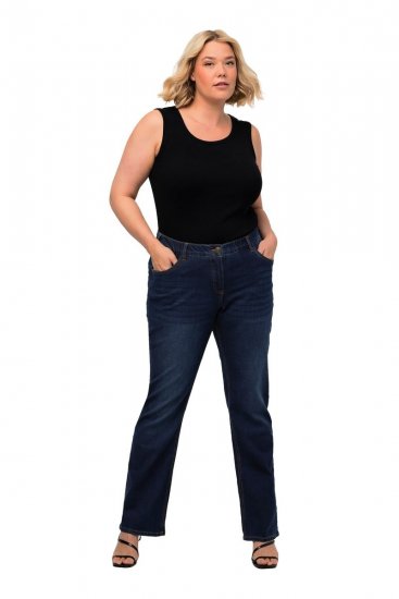 Ulla Popken Marie Fit Bootcut Stretch Jeans Blue Denim - Ulla Popken - Ulla Popken Grandes Tailles