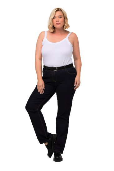 Ulla Popken Marie Fit Bootcut Stretch Jeans Dark Blue Denim - Ulla Popken - Ulla Popken Grandes Tailles
