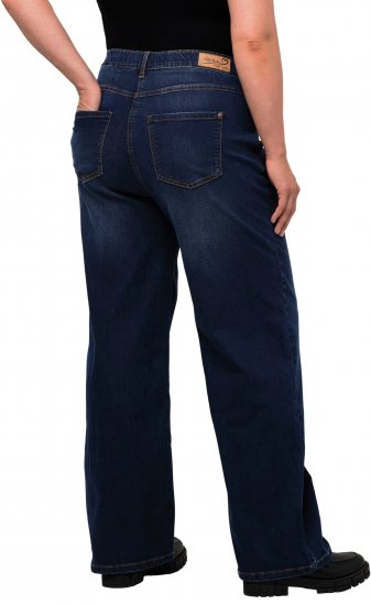 Ulla Popken Mary Fit Wide Leg Stretch Jeans Blue Denim - Jeans & Pantalons Femme Grandes Tailles – Plus Size - 