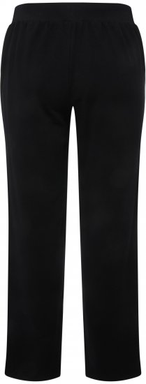 Ulla Popken Side Stripe Adjustable Drawstring Waist Joggers Black - Jeans & Pantalons Femme Grandes Tailles – Plus Size - 