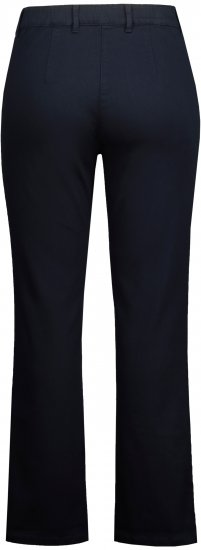 Ulla Popken Basic Mony Tapered Leg Stretch Pants Navy - Jeans & Pantalons Femme Grandes Tailles – Plus Size - 