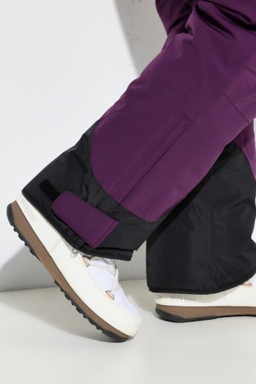 Ulla Popken HYPRAR Triple Function Ski Pants Grape Red - Vêtements de ski - 