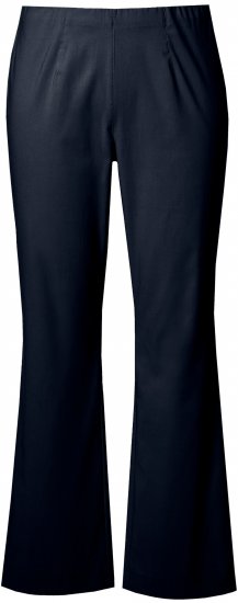 Ulla Popken Bengaline Elastic Waist Thermal Pants Navy - Jeans & Pantalons Femme Grandes Tailles – Plus Size - 