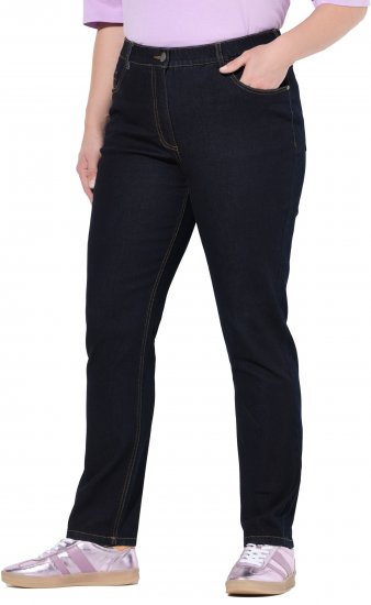 Ulla Popken Stretch Fit Jeans Dark Blue Denim - Jeans & Pantalons Femme Grandes Tailles – Plus Size - 