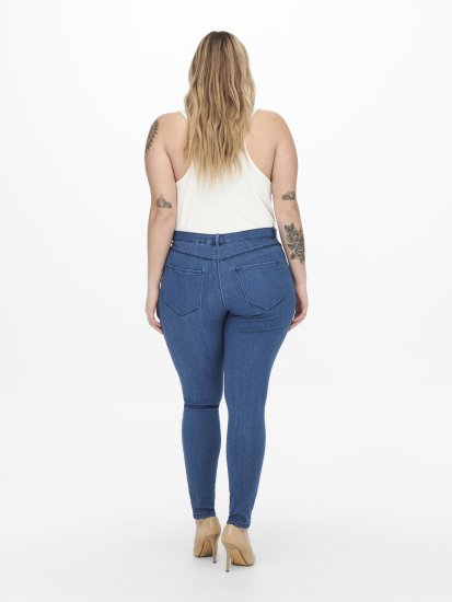 Only Carmakoma Thunder Life Skinny Fit Jeans Blue - Skinny - 