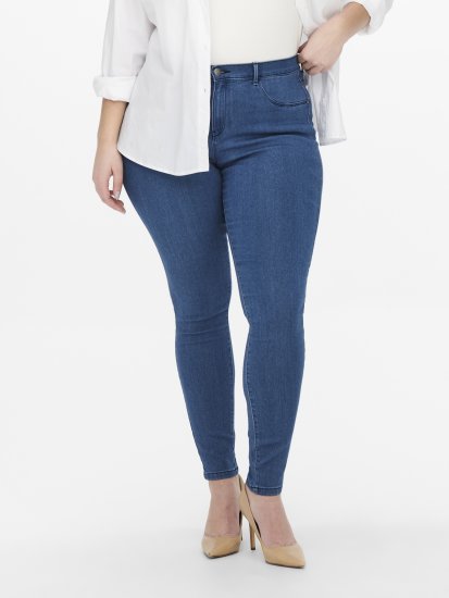 Only Carmakoma Thunder Life Skinny Fit Jeans Blue - Skinny - 