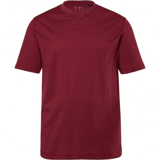 JP1880 T-Shirt Short Sleeve Soft Jersey Red - T-shirts - T-shirts Homme Grande Taille