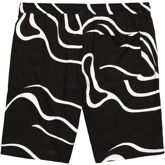 JP1880 Bermuda Shorts Soft Viscose All-over Print Black - Shorts - Shorts hommes grande taille