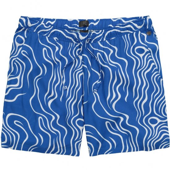 JP1880 Bermuda Shorts All-over Print Royal Blue - Shorts - Shorts hommes grande taille