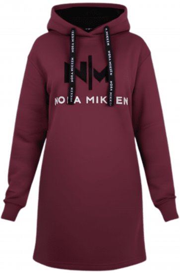 Nora Mikken KADRI Long Hoodie Burgundy - Sweatshirts & hoodies - 