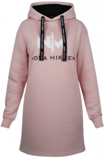 Nora Mikken KADRI WHITE Long Hoodie Pink - VÊTEMENTS FEMME XS-XXL - 
