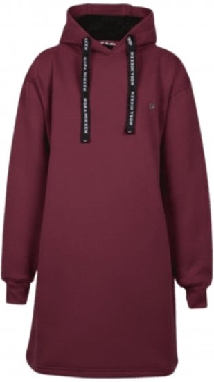 Nora Mikken KRISTINA Long Hoodie Burgundy - Sweatshirts & hoodies - 