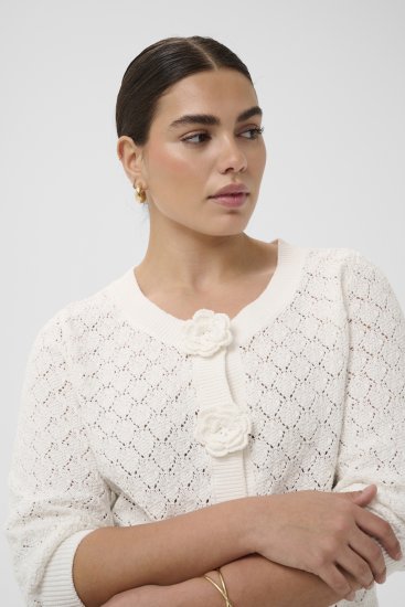 Kaffe Curve Kathrina Pullover White - Pulls en maille - 