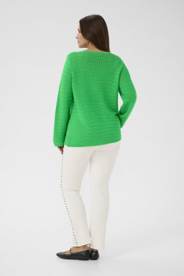 Kaffe Curve Metty Pullover Bright Green - Pulls en maille - 