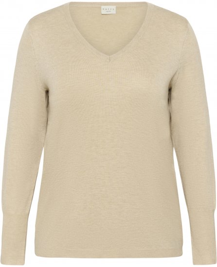 Kaffe Curve Lizzy Long Sleeve Pullover Feather Grey Melange - Pulls en maille - 