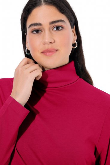 Ulla Popken Basic Long Sleeve Slim Fit Turtleneck Red - Sweatshirts & hoodies - Sweats, hoodies et mailles douillets
