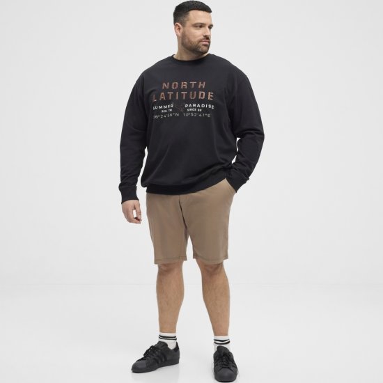 North Latitude Sweatshirt Black TALL - VÊTEMENTS HOMME MT-6XLT - Vêtements Tall Homme