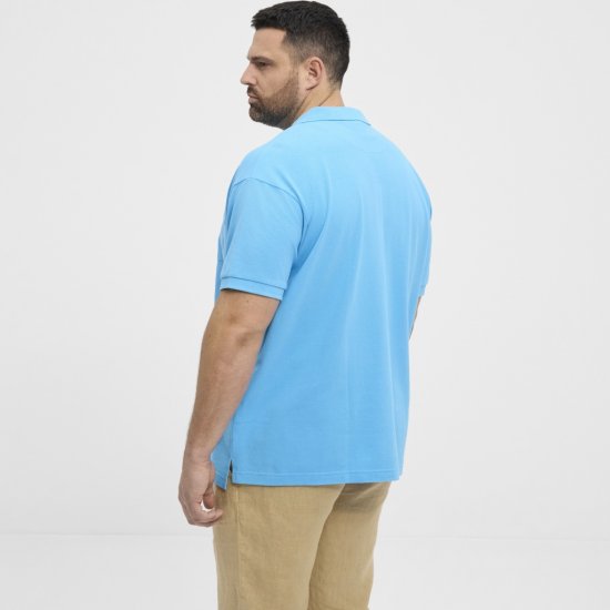North Latitude Polo Pique Short Sleeve Turquoise - Polos - Polos homme grande taille