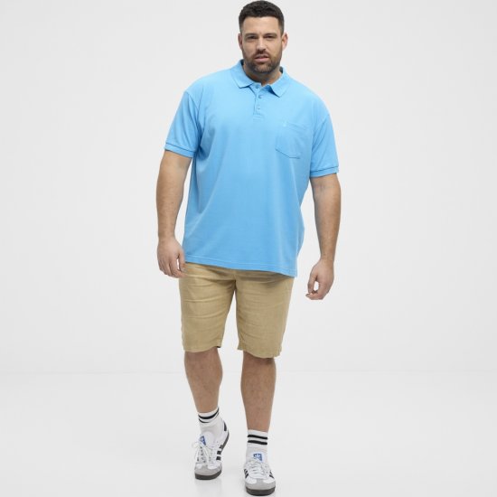 North Latitude Polo Pique Short Sleeve Turquoise - Polos - Polos homme grande taille