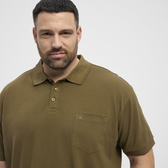 North Latitude Polo Pique Short Sleeve Green - Polos - Polos homme grande taille
