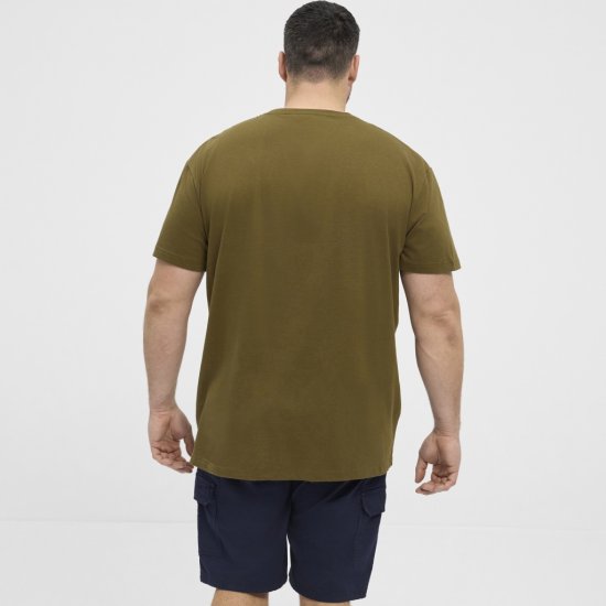 North Latitude T-Shirt Printed Short Sleeve Green - T-shirts - T-shirts Homme Grande Taille