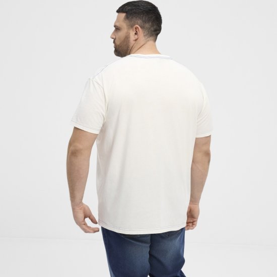 North Latitude T-Shirt Printed Short Sleeve White - T-shirts - T-shirts Homme Grande Taille