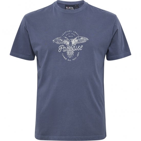North Latitude T-Shirt Printed Navy - T-shirts - T-shirts Homme Grande Taille