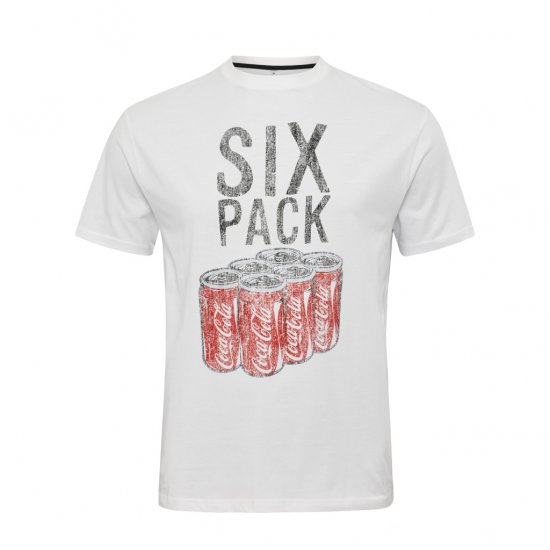 North Latitude T-Shirt Coca-Cola White - T-shirts - T-shirts Homme Grande Taille