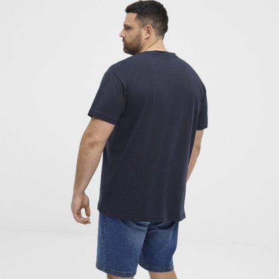 North Latitude T-Shirt Ice Cream Navy - T-shirts - T-shirts Homme Grande Taille