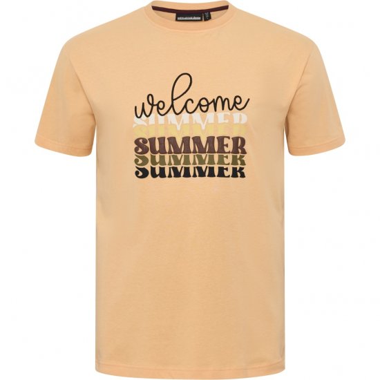 North Latitude T-Shirt Summer Peach - T-shirts - T-shirts Homme Grande Taille