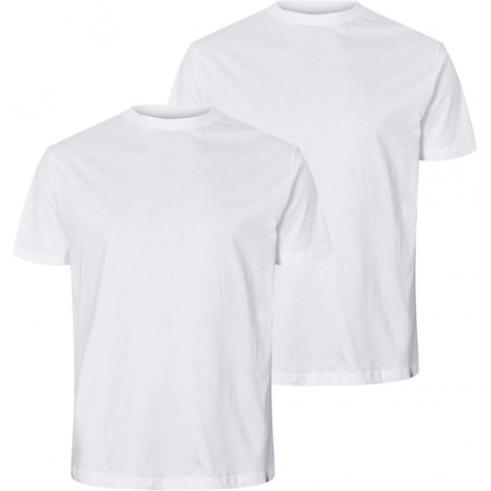 North Latitude T-Shirt 2-Pack White - T-shirts - T-shirts Homme Grande Taille