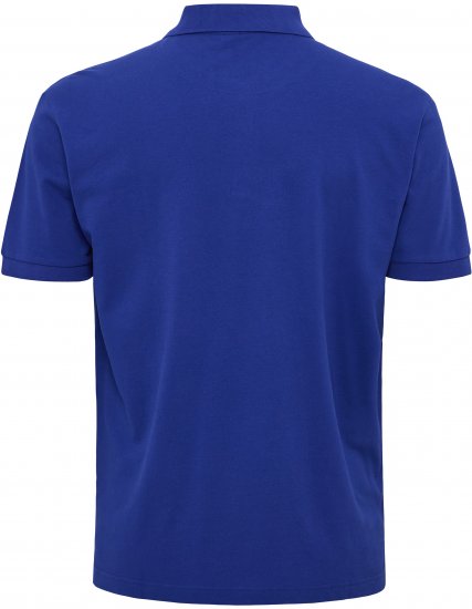 North Latitude Polo Pique Short Sleeve Cobalt Blue - Polos - Polos homme grande taille