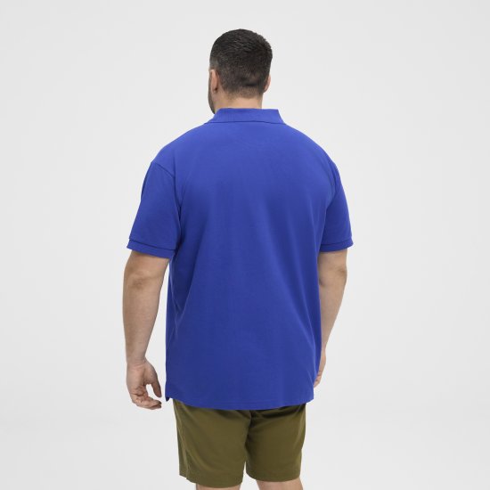 North Latitude Polo Pique Short Sleeve Cobalt Blue - Polos - Polos homme grande taille