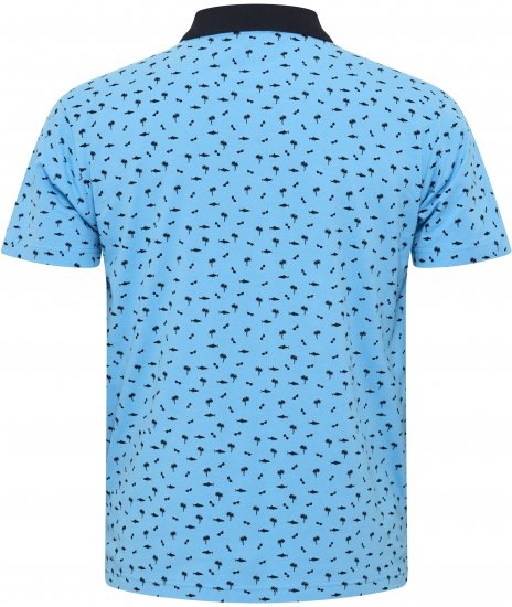 North Latitude Polo Pique Printed Turquoise TALL - VÊTEMENTS HOMME MT-6XLT - Vêtements Tall Homme
